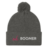 Ok Boomer Pom-Pom Beanie